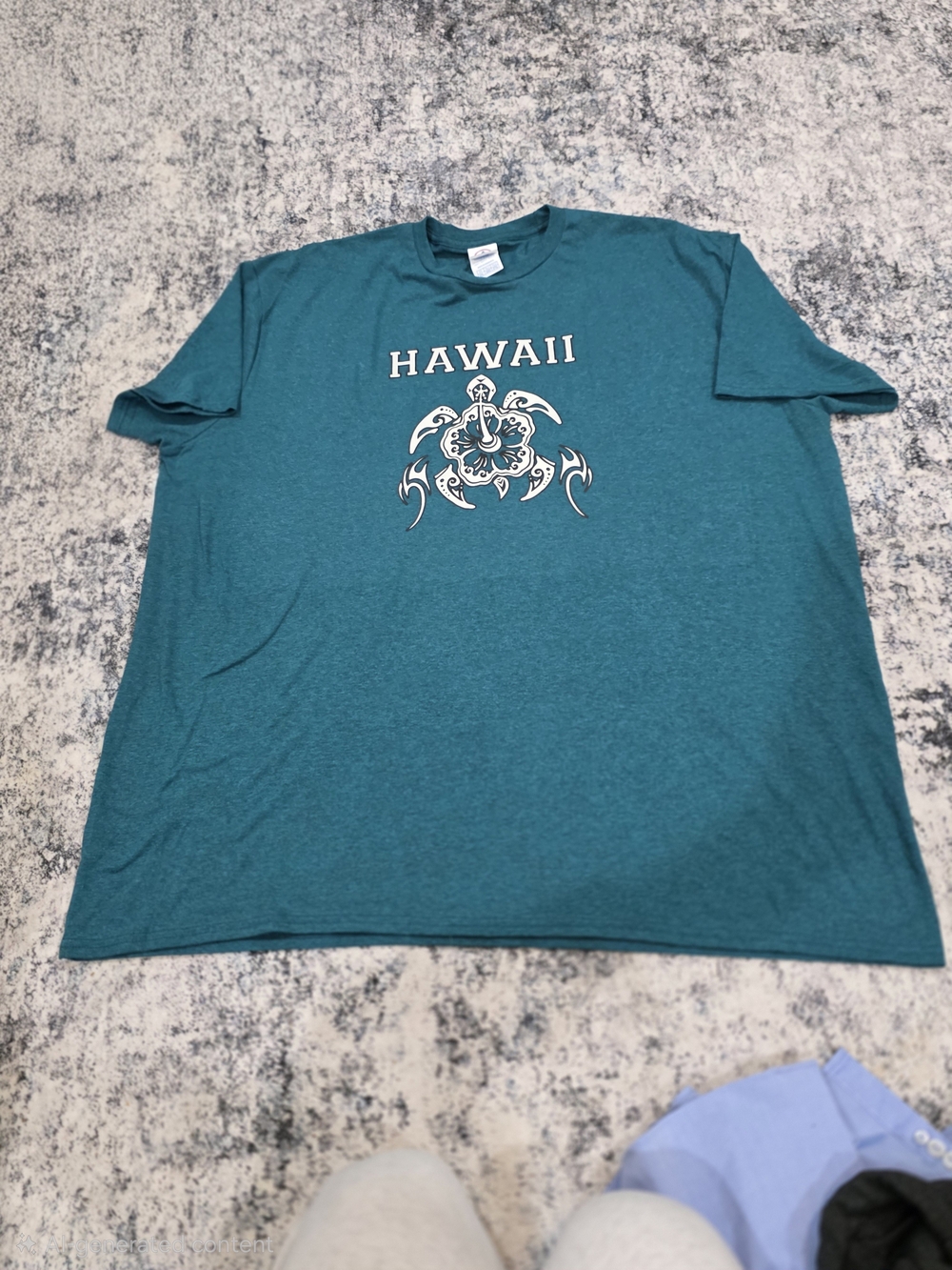 Delta Teal Hawaii Graphic Short-Sleeve Tee